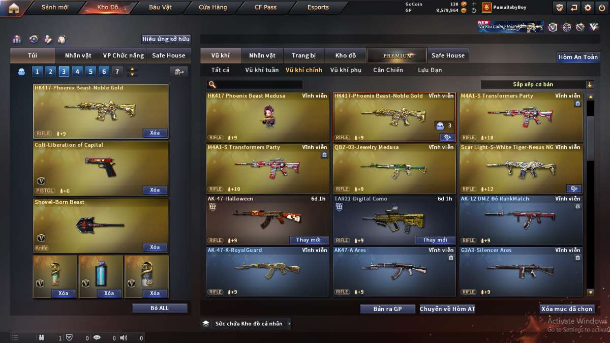 shop acc cf uy tin gia re